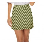 Net-Steals New for 2022, Mini Front Wrap Skirt - Green Classic