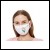 Net-Steals,  New for 2021, Crease Cloth Face Mask(Adult) - I'm vaccinated (White)