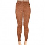 Net-Steals New for 2022, Leggings - Brown Leather Look